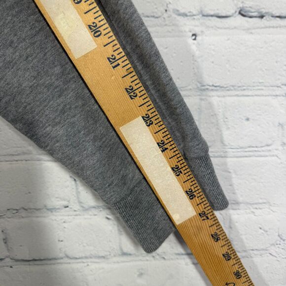 Vintage Brooks Brothers Pull Over Men Medium Gray Preppy Minimalist Cotton Cozy - Picture 8 of 10